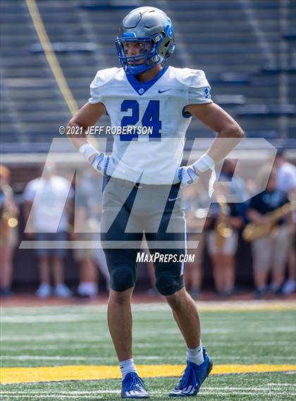 Thumbnail 1 in Lapeer vs. Catholic Central (Battle At The Big House 2021) photogallery.