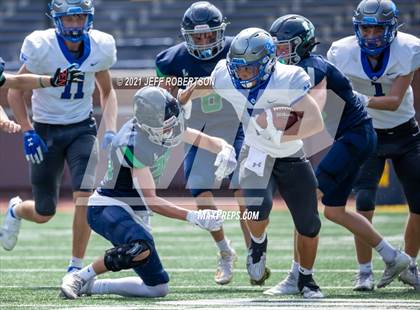 Thumbnail 1 in Lapeer vs. Catholic Central (Battle At The Big House 2021) photogallery.