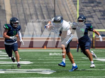 Thumbnail 1 in Lapeer vs. Catholic Central (Battle At The Big House 2021) photogallery.
