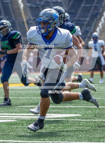 Thumbnail 1 in Lapeer vs. Catholic Central (Battle At The Big House 2021) photogallery.