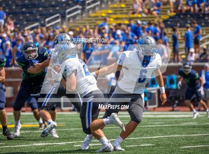 Thumbnail 3 in Lapeer vs. Catholic Central (Battle At The Big House 2021) photogallery.