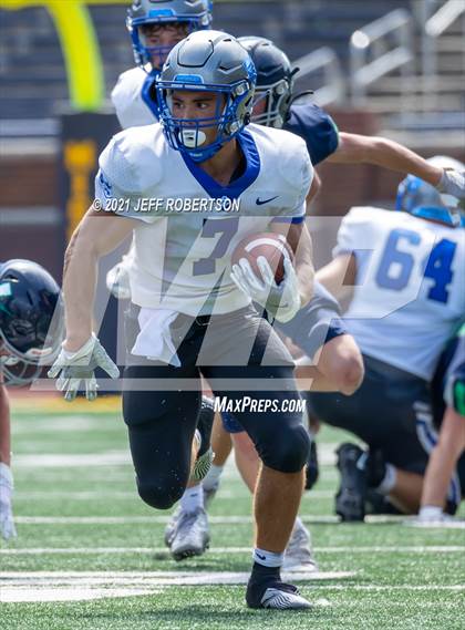 Thumbnail 2 in Lapeer vs. Catholic Central (Battle At The Big House 2021) photogallery.