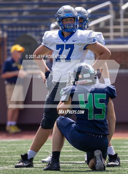 Thumbnail 1 in Lapeer vs. Catholic Central (Battle At The Big House 2021) photogallery.