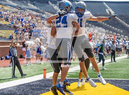 Thumbnail 1 in Lapeer vs. Catholic Central (Battle At The Big House 2021) photogallery.