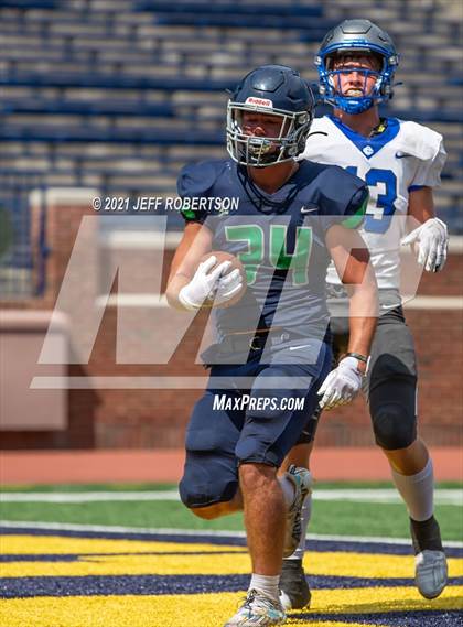 Thumbnail 1 in Lapeer vs. Catholic Central (Battle At The Big House 2021) photogallery.