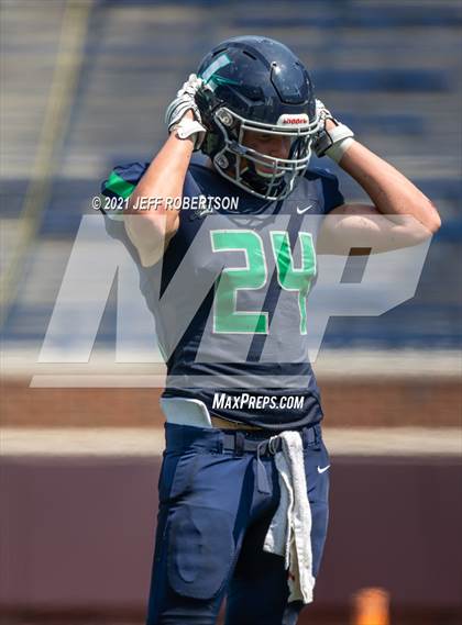 Thumbnail 1 in Lapeer vs. Catholic Central (Battle At The Big House 2021) photogallery.
