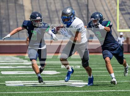 Thumbnail 1 in Lapeer vs. Catholic Central (Battle At The Big House 2021) photogallery.