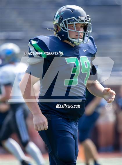 Thumbnail 1 in Lapeer vs. Catholic Central (Battle At The Big House 2021) photogallery.