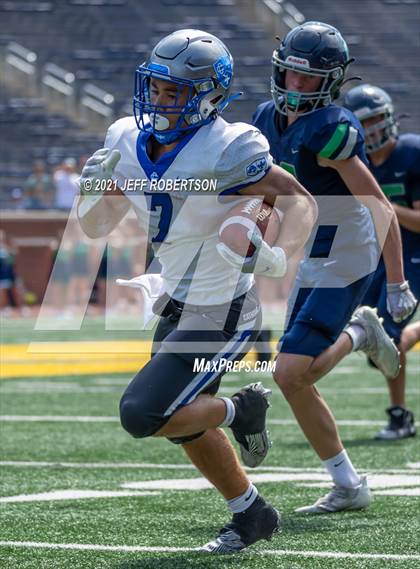 Thumbnail 3 in Lapeer vs. Catholic Central (Battle At The Big House 2021) photogallery.