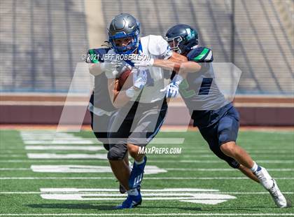Thumbnail 1 in Lapeer vs. Catholic Central (Battle At The Big House 2021) photogallery.