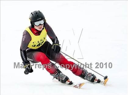 Thumbnail 1 in Connecticuit Interscholastic Ski League Finals (Shoot Out - Team Greenwich) photogallery.