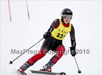 Thumbnail 2 in Connecticuit Interscholastic Ski League Finals (Shoot Out - Team Greenwich) photogallery.