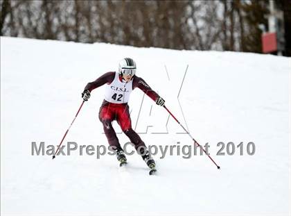 Thumbnail 3 in Connecticuit Interscholastic Ski League Finals (Shoot Out - Team Greenwich) photogallery.