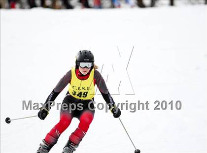 Thumbnail 1 in Connecticuit Interscholastic Ski League Finals (Shoot Out - Team Greenwich) photogallery.