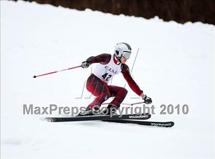 Thumbnail 1 in Connecticuit Interscholastic Ski League Finals (Shoot Out - Team Greenwich) photogallery.