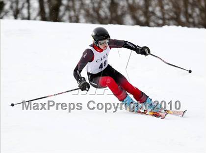 Thumbnail 2 in Connecticuit Interscholastic Ski League Finals (Shoot Out - Team Greenwich) photogallery.