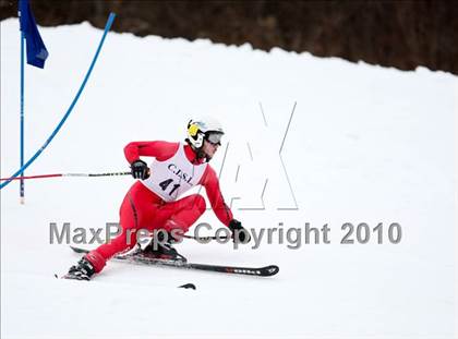 Thumbnail 2 in Connecticuit Interscholastic Ski League Finals (Shoot Out - Team Greenwich) photogallery.