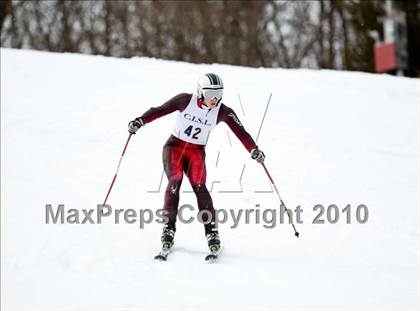 Thumbnail 1 in Connecticuit Interscholastic Ski League Finals (Shoot Out - Team Greenwich) photogallery.