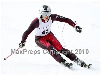 Thumbnail 1 in Connecticuit Interscholastic Ski League Finals (Shoot Out - Team Greenwich) photogallery.