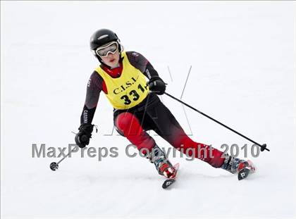 Thumbnail 2 in Connecticuit Interscholastic Ski League Finals (Shoot Out - Team Greenwich) photogallery.