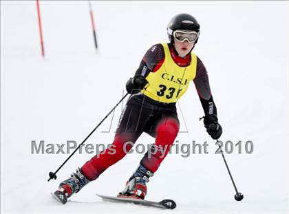 Thumbnail 1 in Connecticuit Interscholastic Ski League Finals (Shoot Out - Team Greenwich) photogallery.