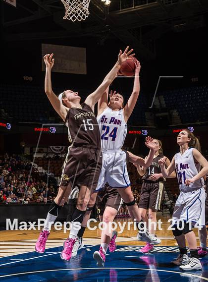 Thumbnail 3 in St. Paul Catholic vs. Thomaston (CIAC Class S Final) photogallery.