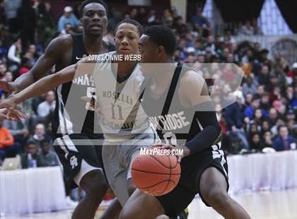 Thumbnail 3 in Roselle Catholic vs. Oak Ridge (Spalding Hoophall Classic) photogallery.