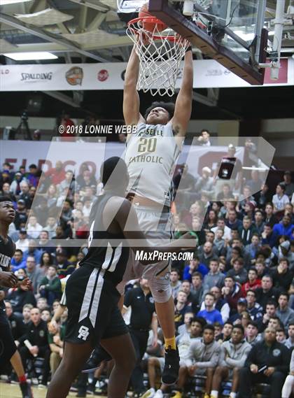 Thumbnail 3 in Roselle Catholic vs. Oak Ridge (Spalding Hoophall Classic) photogallery.