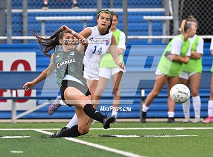 Thumbnail 2 in Westlake vs Southlake Carroll (UIL 6A Girls Soccer State Semifinal) photogallery.
