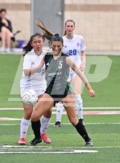 Thumbnail 3 in Westlake vs Southlake Carroll (UIL 6A Girls Soccer State Semifinal) photogallery.