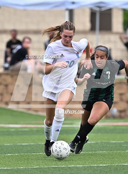 Thumbnail 3 in Westlake vs Southlake Carroll (UIL 6A Girls Soccer State Semifinal) photogallery.