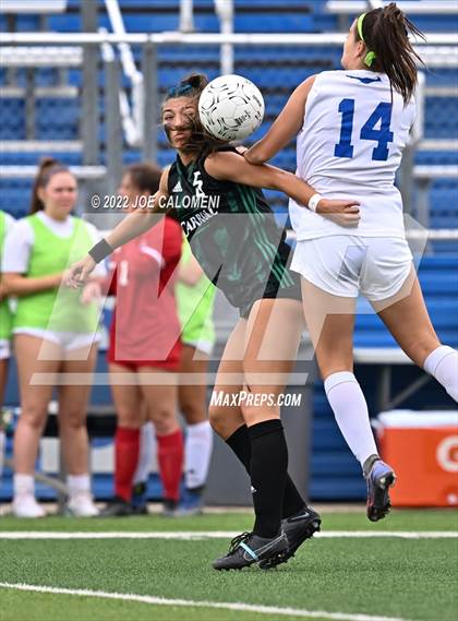 Thumbnail 3 in Westlake vs Southlake Carroll (UIL 6A Girls Soccer State Semifinal) photogallery.
