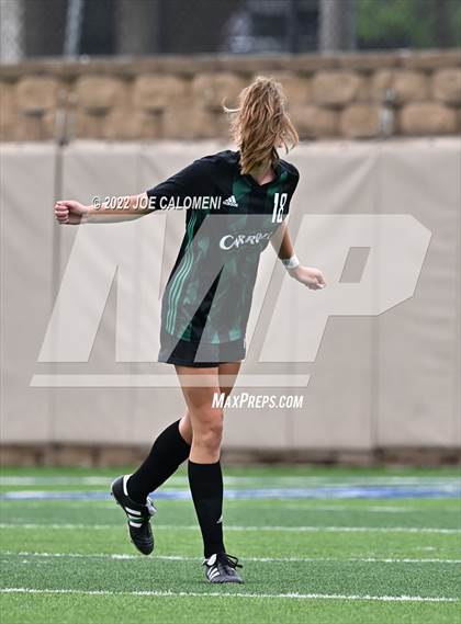 Thumbnail 2 in Westlake vs Southlake Carroll (UIL 6A Girls Soccer State Semifinal) photogallery.