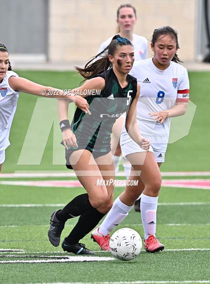 Thumbnail 3 in Westlake vs Southlake Carroll (UIL 6A Girls Soccer State Semifinal) photogallery.