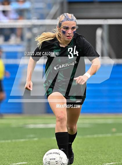 Thumbnail 2 in Westlake vs Southlake Carroll (UIL 6A Girls Soccer State Semifinal) photogallery.