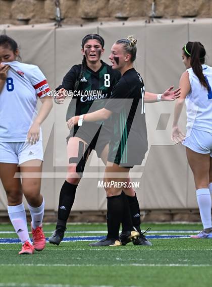 Thumbnail 1 in Westlake vs Southlake Carroll (UIL 6A Girls Soccer State Semifinal) photogallery.