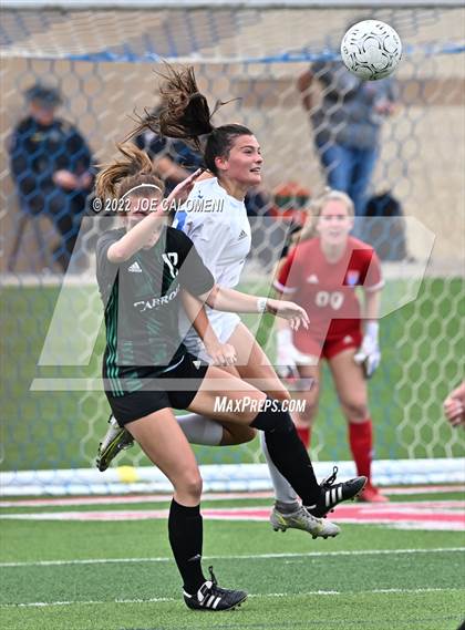 Thumbnail 2 in Westlake vs Southlake Carroll (UIL 6A Girls Soccer State Semifinal) photogallery.