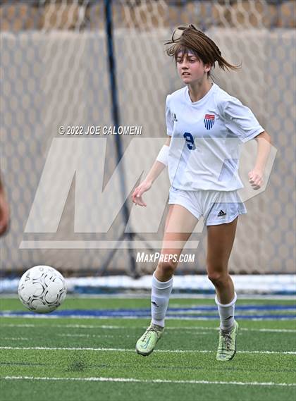 Thumbnail 1 in Westlake vs Southlake Carroll (UIL 6A Girls Soccer State Semifinal) photogallery.