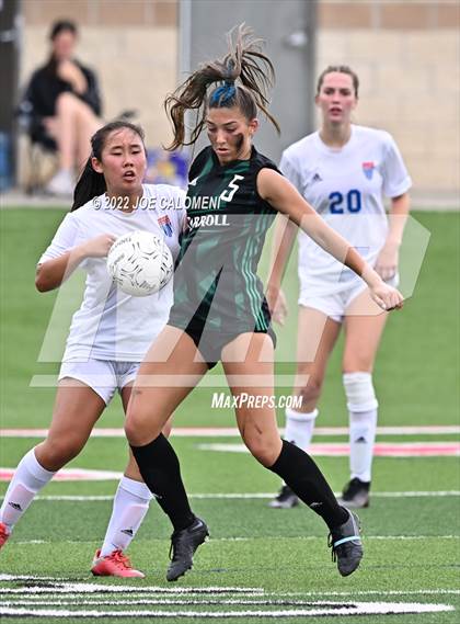 Thumbnail 3 in Westlake vs Southlake Carroll (UIL 6A Girls Soccer State Semifinal) photogallery.