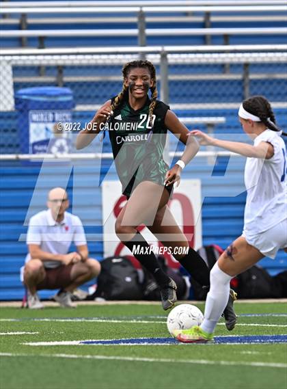 Thumbnail 3 in Westlake vs Southlake Carroll (UIL 6A Girls Soccer State Semifinal) photogallery.