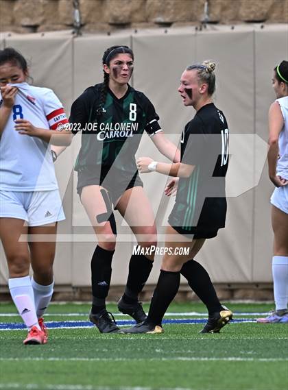 Thumbnail 3 in Westlake vs Southlake Carroll (UIL 6A Girls Soccer State Semifinal) photogallery.