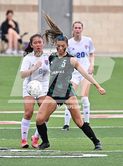 Thumbnail 2 in Westlake vs Southlake Carroll (UIL 6A Girls Soccer State Semifinal) photogallery.
