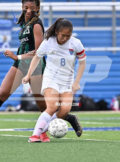 Thumbnail 3 in Westlake vs Southlake Carroll (UIL 6A Girls Soccer State Semifinal) photogallery.