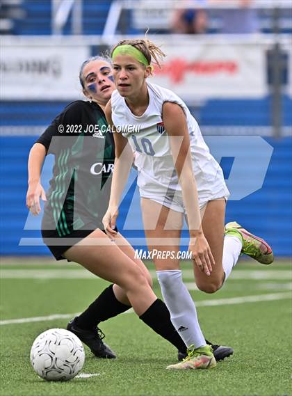 Thumbnail 3 in Westlake vs Southlake Carroll (UIL 6A Girls Soccer State Semifinal) photogallery.