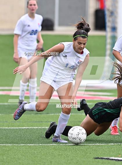 Thumbnail 3 in Westlake vs Southlake Carroll (UIL 6A Girls Soccer State Semifinal) photogallery.