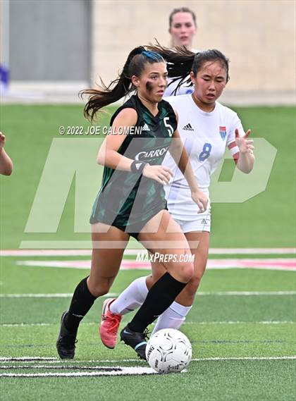 Thumbnail 3 in Westlake vs Southlake Carroll (UIL 6A Girls Soccer State Semifinal) photogallery.