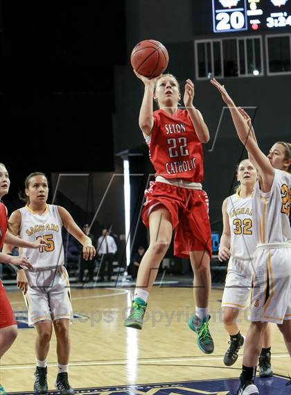 Thumbnail 2 in Saguaro vs. Seton Catholic (MLK Basketball Classic) photogallery.