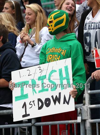 Thumbnail 1 in Indianapolis Cathedral vs. Centerville (Kirk Herbstreit National Kickoff Classic) photogallery.