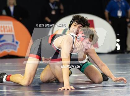 Thumbnail 2 in Uwharrie Charter vs Avery County (NCHSAA 1A Dual Team State Championships) photogallery.