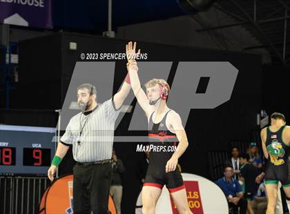 Thumbnail 2 in Uwharrie Charter vs Avery County (NCHSAA 1A Dual Team State Championships) photogallery.